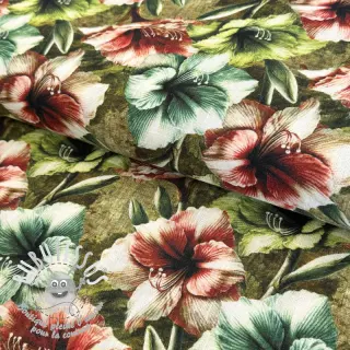 Viscose lin Azalea design C digital print