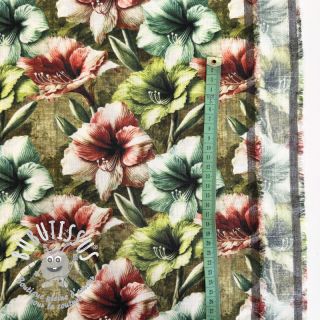 Viscose lin Azalea design C digital print