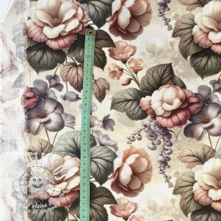 Viscose lin Casia design B digital print
