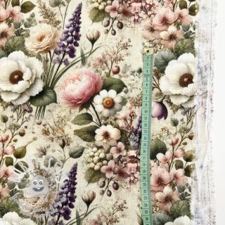 Viscose lin Casia design F digital print