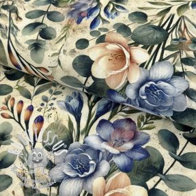 Viscose lin Casia design E digital print