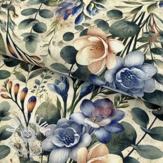 Viscose lin Casia design E digital print
