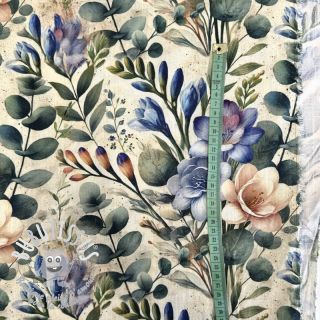 Viscose lin Casia design E digital print