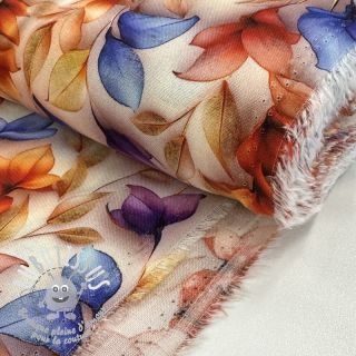 Viscose RAYON POPLIN Leafs design D digital print