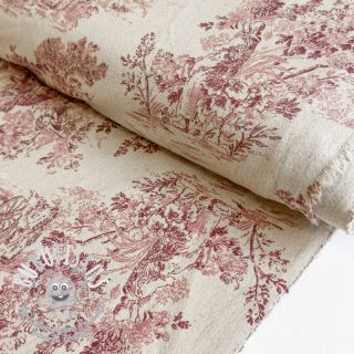 Tissu déco Gabrielle rouge