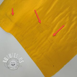 Tissu double gaze/mousseline BAMBOU lemon 2nd class