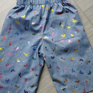 Tissu coton JEANS FOIL Unicorn light blue