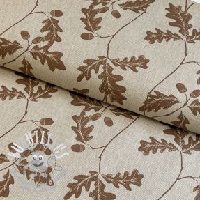 Tissu déco Linenlook Oak Tree Leaf