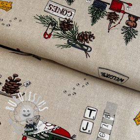 Tissu déco Linenlook Cosy Mouse
