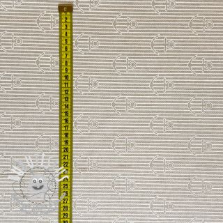 Tissu déco Linenlook Iconic Anchor Stripe linen