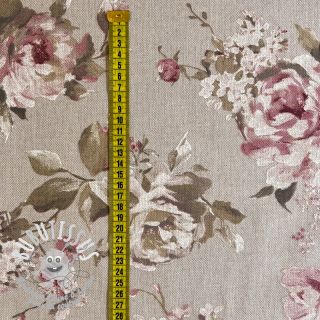 Tissu déco Linenlook Classic Painted Rose