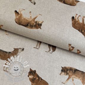Tissu déco Linenlook Wild wolf