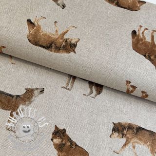 Tissu déco Linenlook Wild wolf