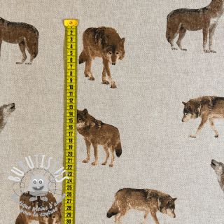 Tissu déco Linenlook Wild wolf