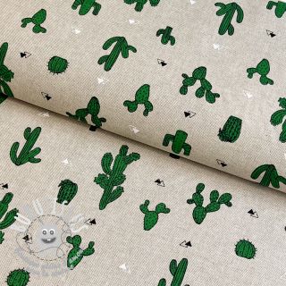 Tissu déco Linenlook Cactus