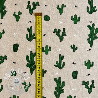 Tissu déco Linenlook Cactus