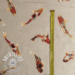 Tissu déco Linenlook Koi carp