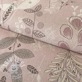 Tissu déco Linenlook Soft calming leaves