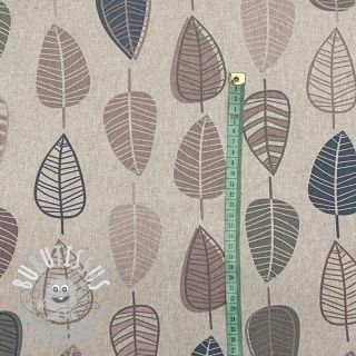 Tissu déco Linenlook Scandi retro leaf