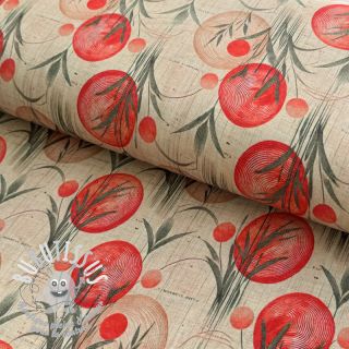 Jersey VISCOSE Enjoy The Silence red digital print