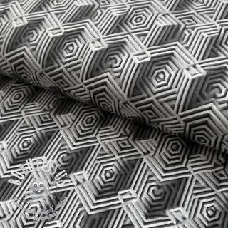 Jersey VISCOSE Structure grey digital print