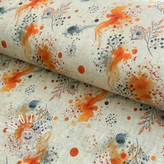 Jersey VISCOSE Soothing Fields orange digital print