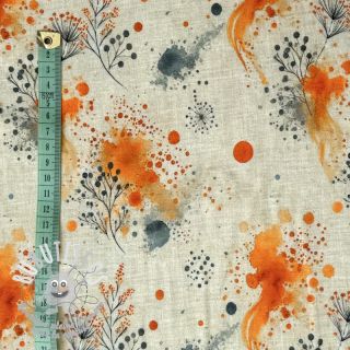 Jersey VISCOSE Soothing Fields orange digital print