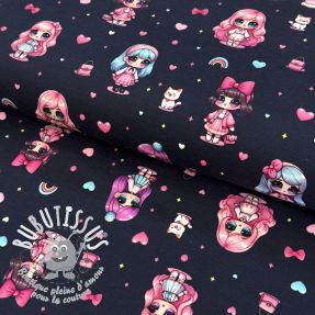 Jersey Dolls navy digital print