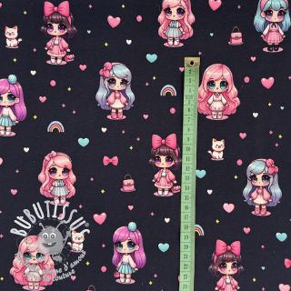 Jersey Dolls navy digital print