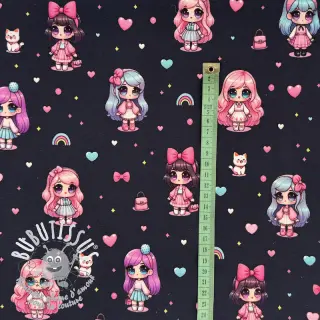 Jersey Dolls navy digital print