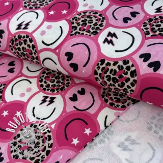 Sweat Happy faces pink digital print