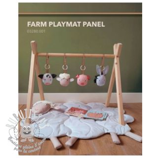 Tissu coton Farm playmat PANEL digital print