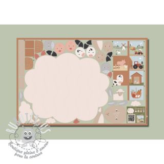Tissu coton Farm playmat PANEL digital print