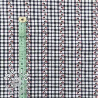 Tissu coton JACQUARD Climbing navy
