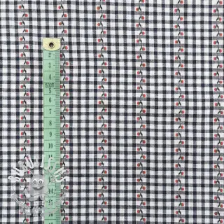 Tissu coton JACQUARD Climbing navy
