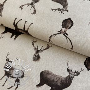 Tissu déco Linenlook Deer lord of the forest