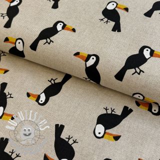 Tissu déco Linenlook Toucan