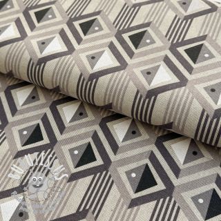 Tissu déco Linenlook Geometric Graphic Diamond