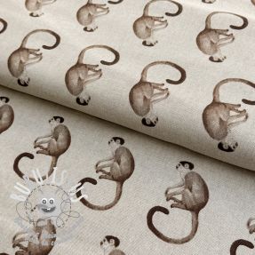 Tissu déco Linenlook Monkey Business