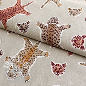 Tissu déco Linenlook Wild LEO