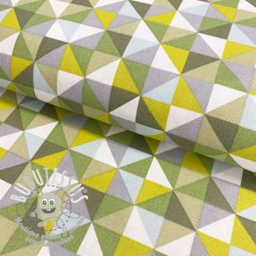 Tissu déco premium Diamond triangle green