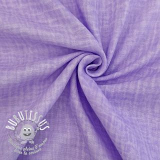 Tissu double gaze/mousseline Vintage violet