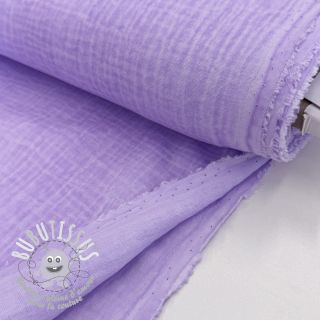 Tissu double gaze/mousseline Vintage violet
