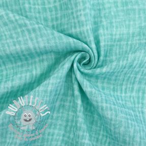 Tissu double gaze/mousseline Vintage mint