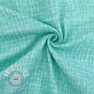 Tissu double gaze/mousseline Vintage mint