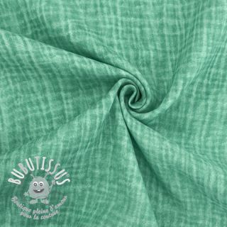 Tissu double gaze/mousseline Vintage green