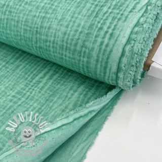 Tissu double gaze/mousseline Vintage green
