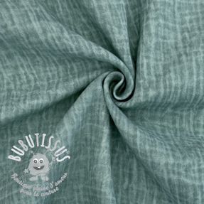 Tissu double gaze/mousseline Vintage old green