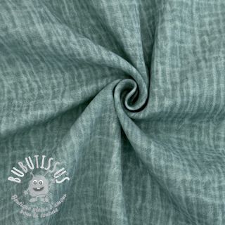 Tissu double gaze/mousseline Vintage old green