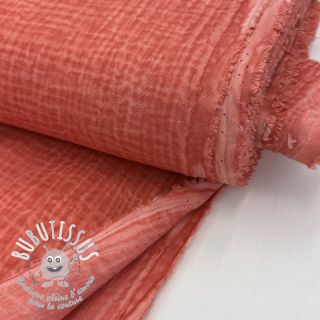 Tissu double gaze/mousseline Vintage red